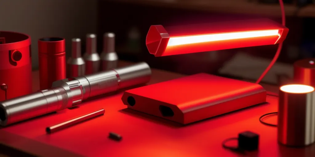 What materials are needed to make a red flashlight?