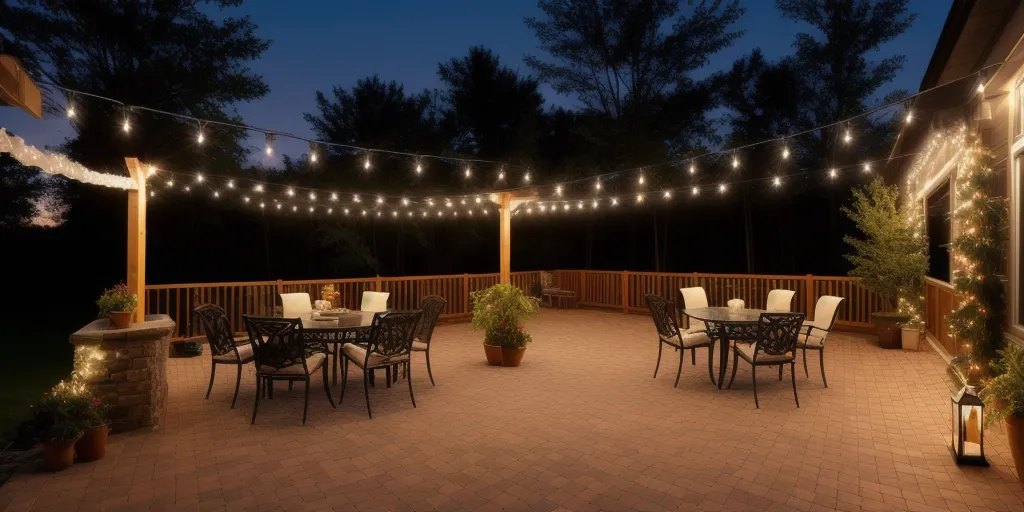 What are the benefits of using solar-powered string lights?