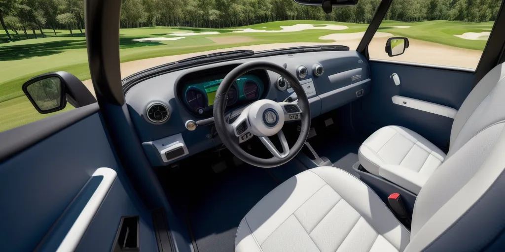 Where is the headlight switch on a golf cart?