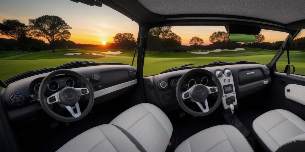 What type of switch is used to turn on golf cart headlights?