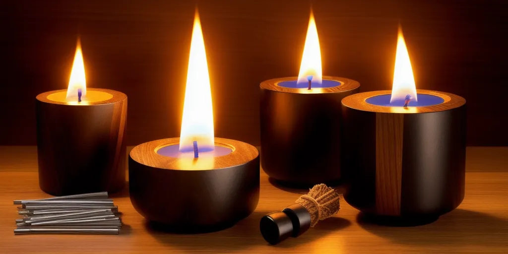 What materials are needed to make a black flame candle?
