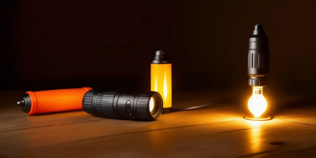 What type of flashlight starts a fire?