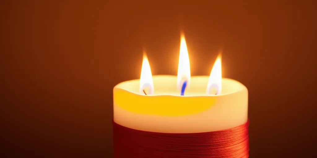 What is the purpose of a candle wick?