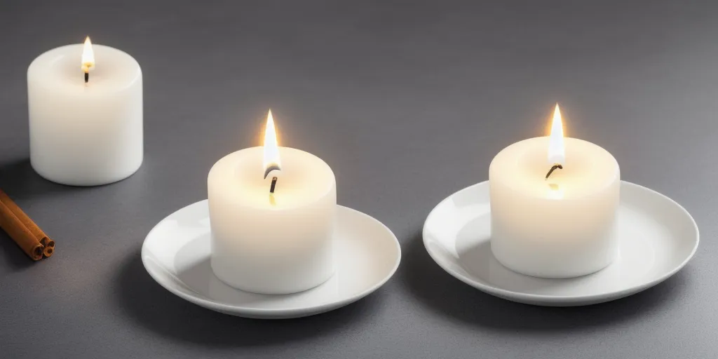 How does a candle wick help prevent smoking and soot?