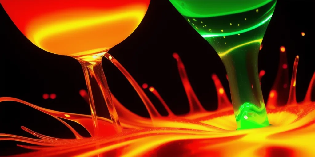 What is the role of heat energy in the movement of fluids in a lava lamp?