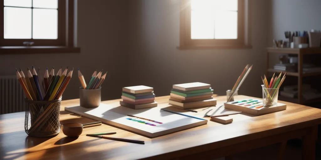 What supplies do i need to draw a lamp?