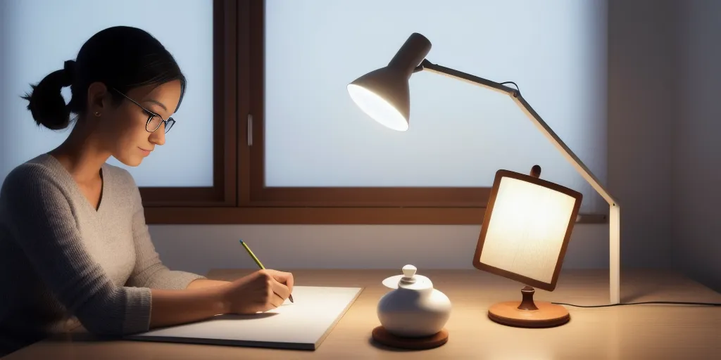 How do i draw the basic shape of a lamp?