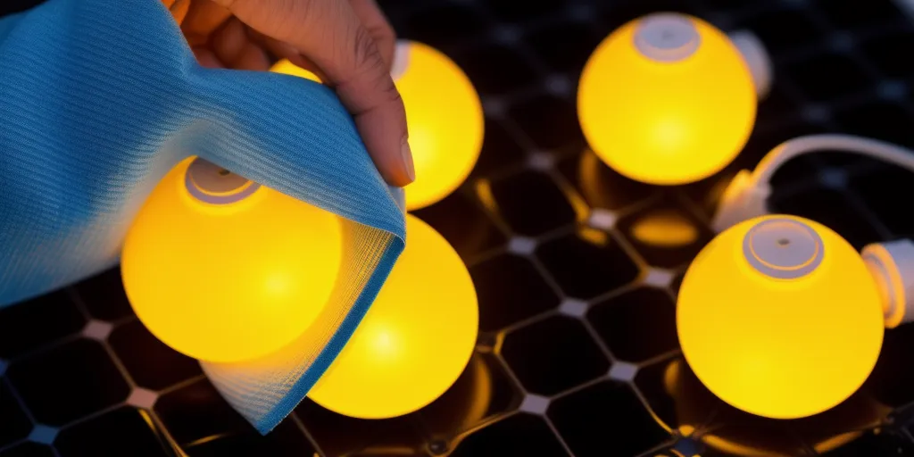 What supplies are needed to clean yellowed plastic solar lights?