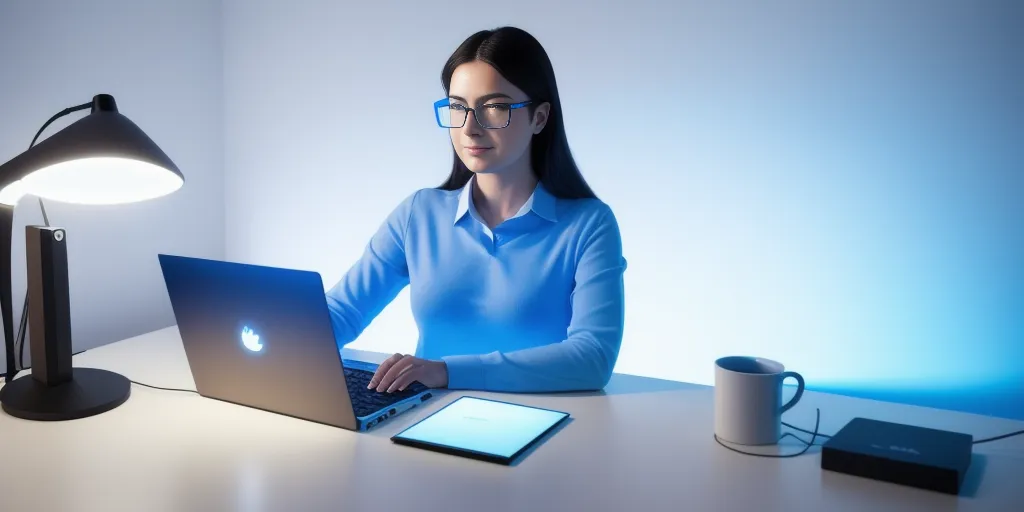 How does blue led light reduce headaches?