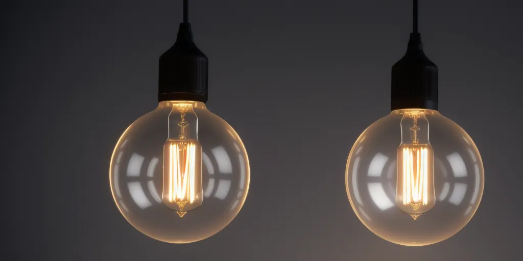 How does electrical energy become light energy in a light bulb?