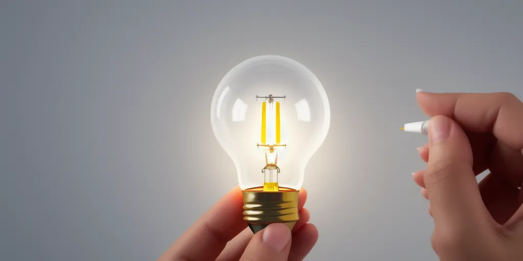 How do i create a realistic look for my light bulb drawing?