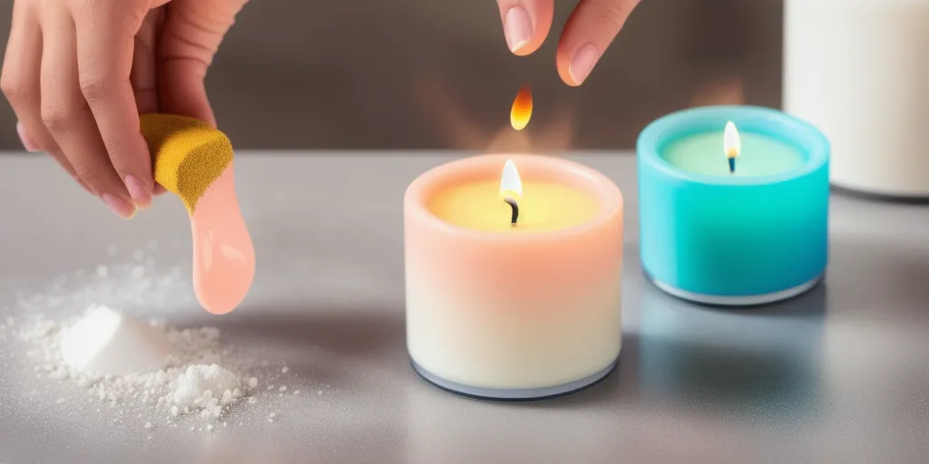 How can natural pigments be used for paraffin candles?