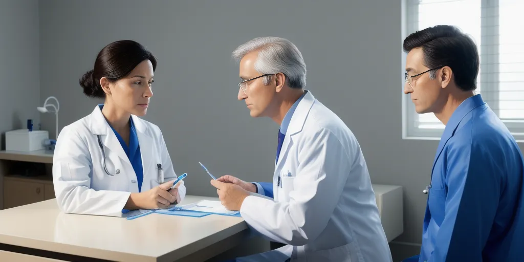 What are the benefits of using a blue flashlight for medical examinations?