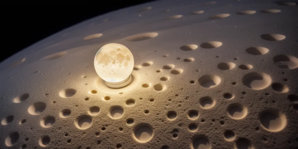 How does a moon lamp work?