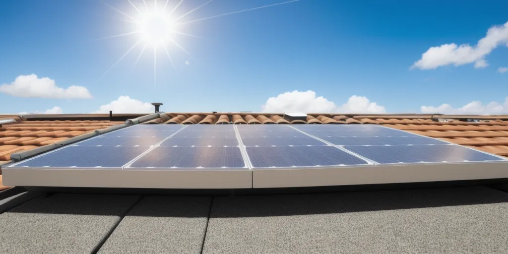 Is the solar panel in direct sunlight?