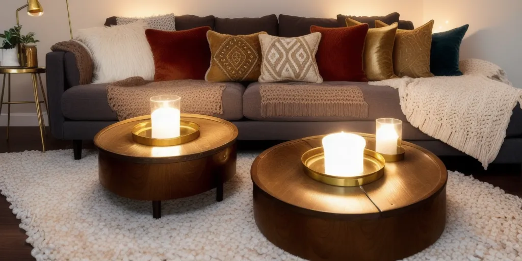 How can candle holders be used to create a cozy atmosphere?