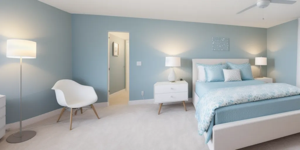 How can the size of a room affect bedside lamp height?