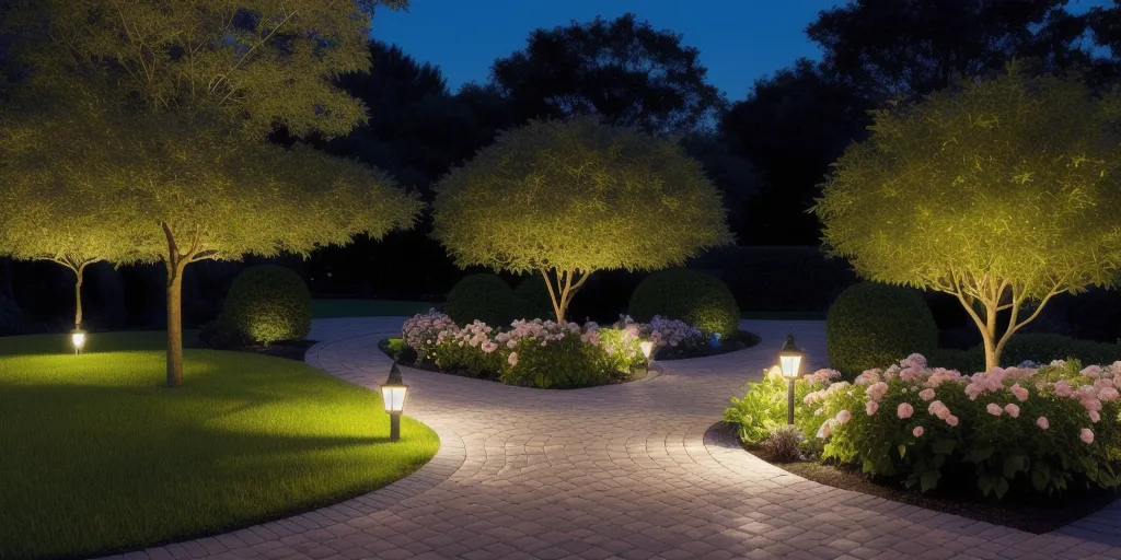 What triggers solar lights to turn on?