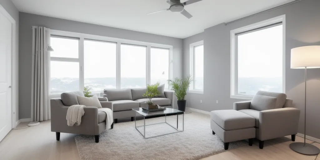 What type of light bulb works best with gray walls?