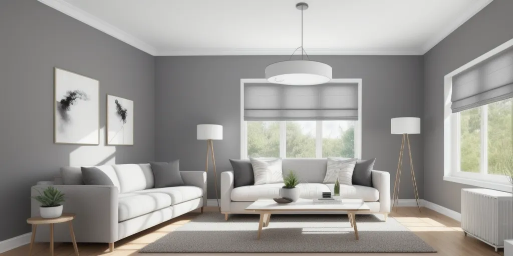 What type of lighting fixture is best for gray walls?