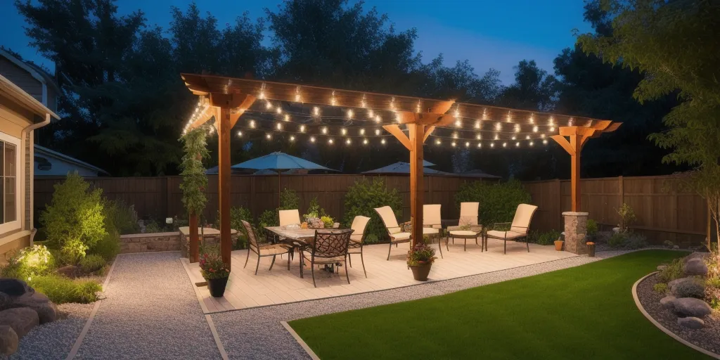 What materials can i use to hide an extension cord for outdoor string lights?