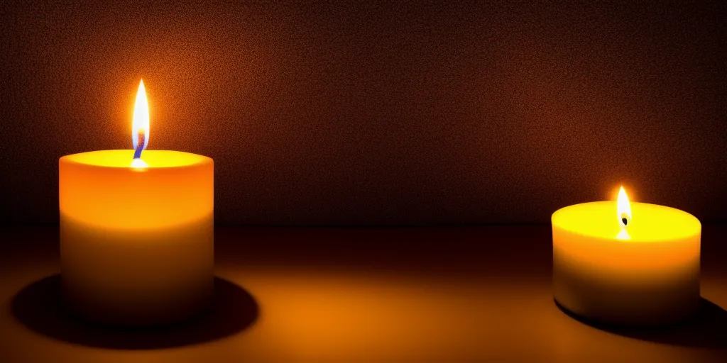 How much light does a candle emit?