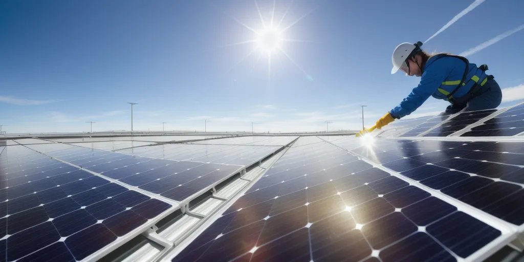 What is the best way to clean a solar panel?