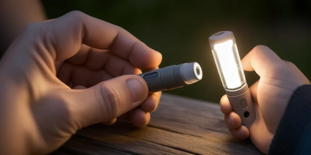 What tools do i need to get a stuck battery out of a flashlight?
