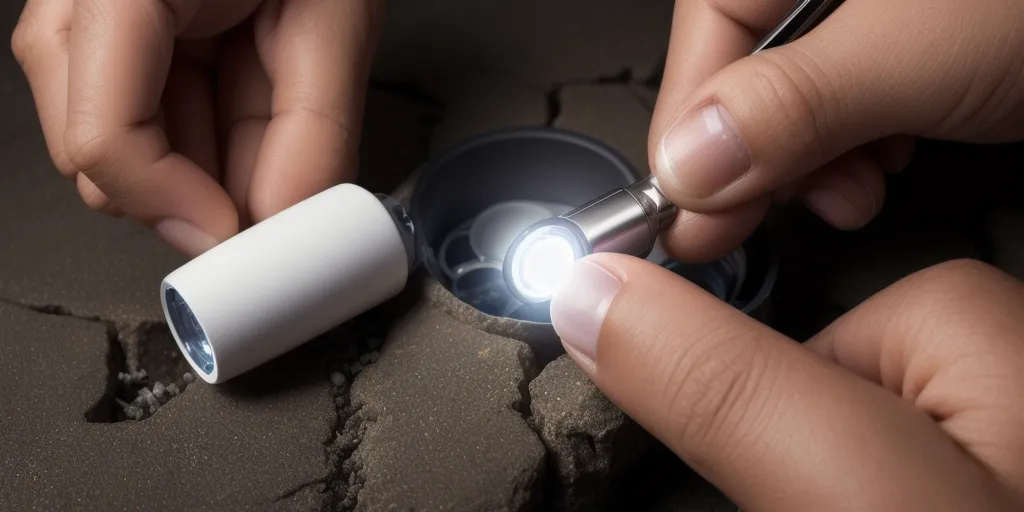How do i clean corroded battery contacts in a flashlight?