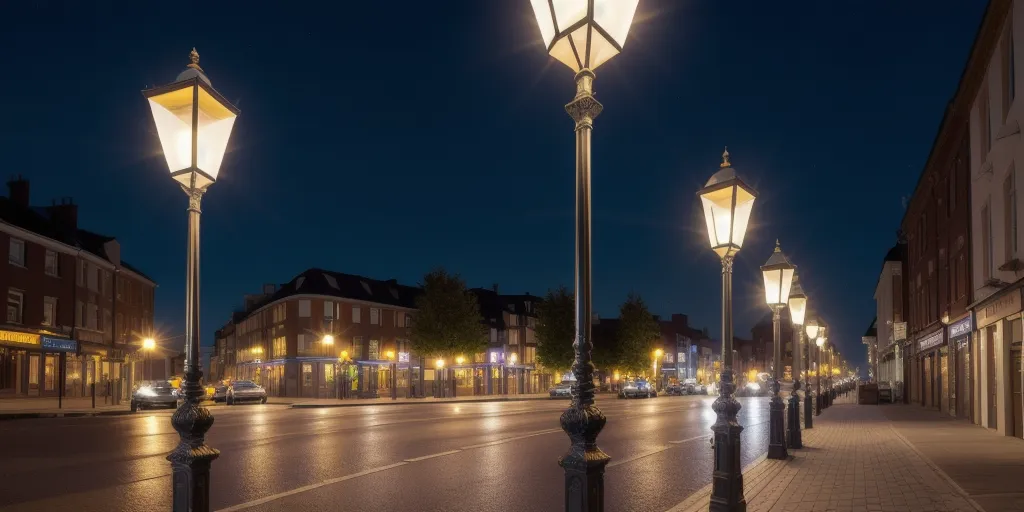 How much light should the lamp post provide?