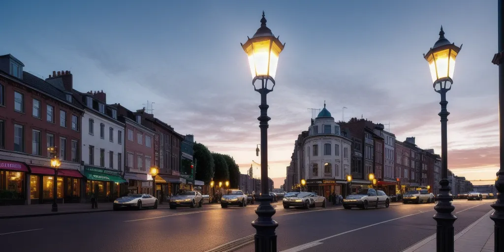 What type of lamp post should be used?
