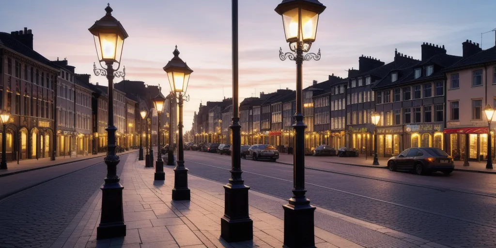 Where is the best location for the lamp post?