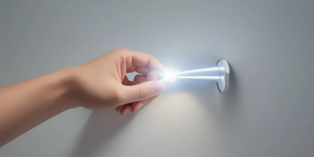 What do i need to project an image on a wall with a flashlight?