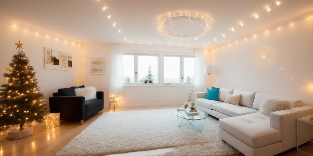 What do i need to attach string lights to the ceiling?