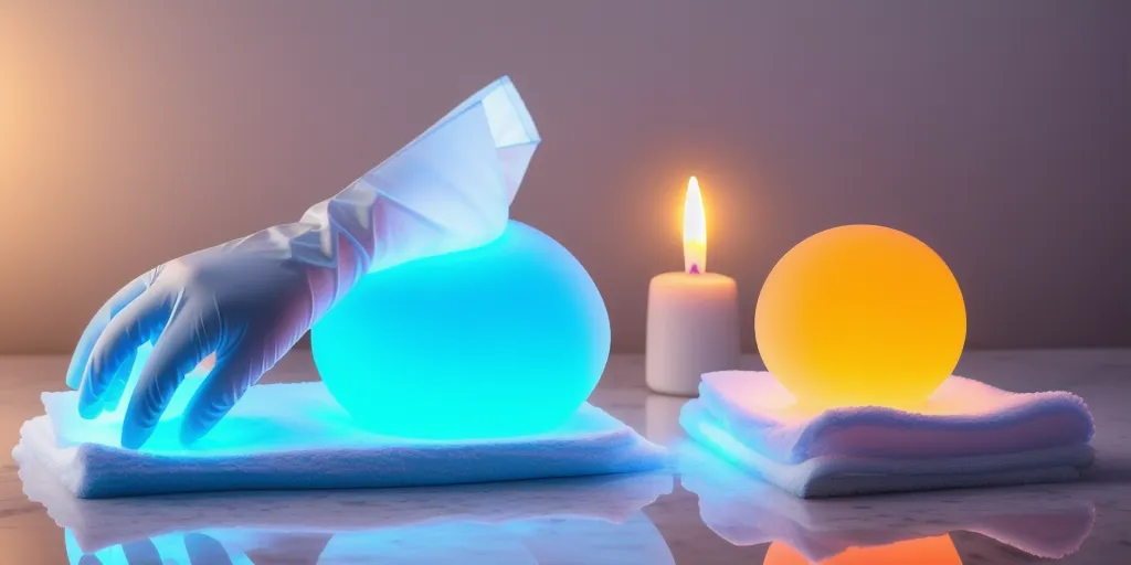What materials should i use to clean a salt lamp?