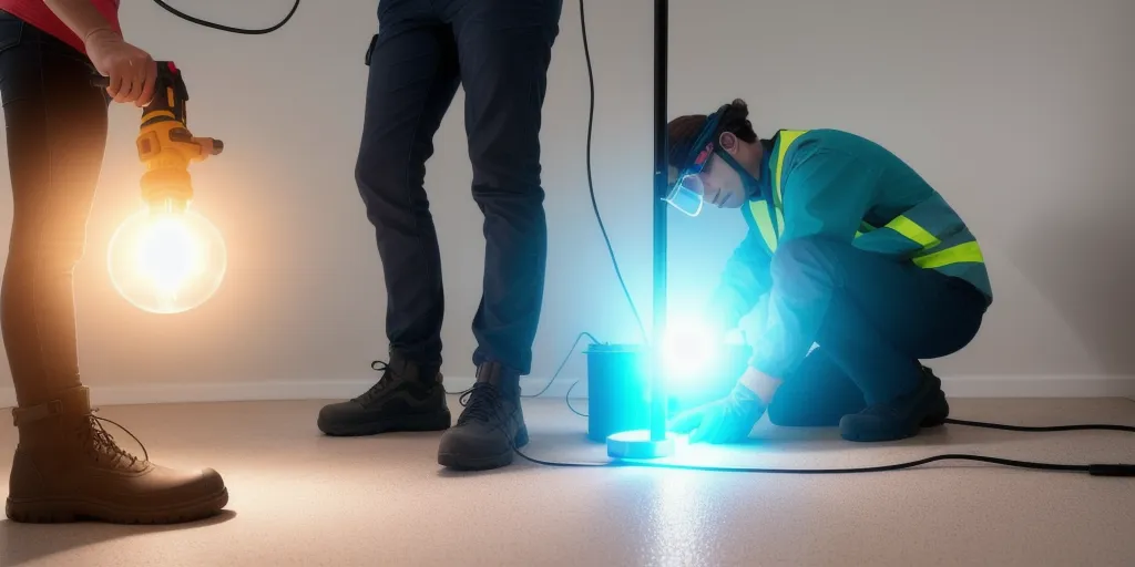 What safety precautions should i take when making a floor lamp?