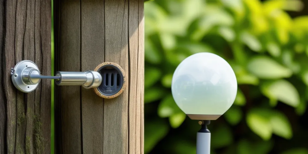 How does the light sensor activate solar lights?