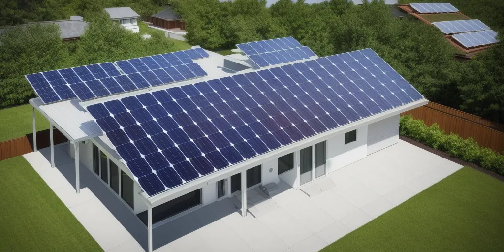 How does the solar panel store energy?