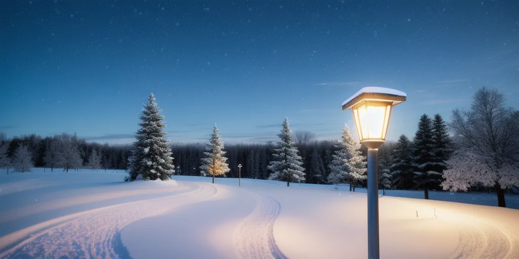 How can solar lights be kept clean in winter?