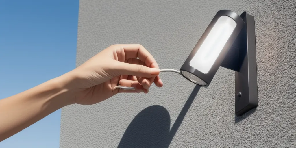 What is the purpose of the on/off switch on solar lights?