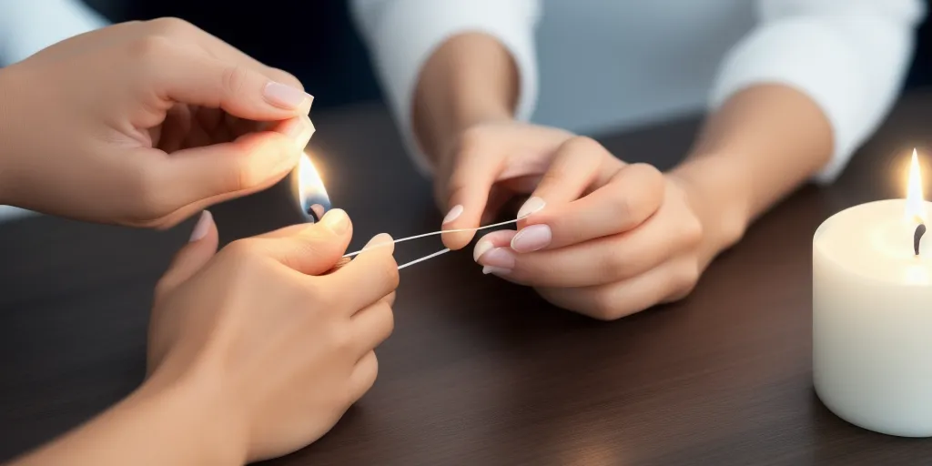 How do you add a wick to a candle without wax?