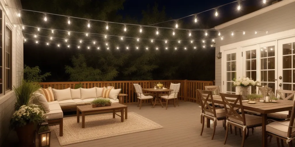Is it necessary to take down outdoor string lights when not in use?
