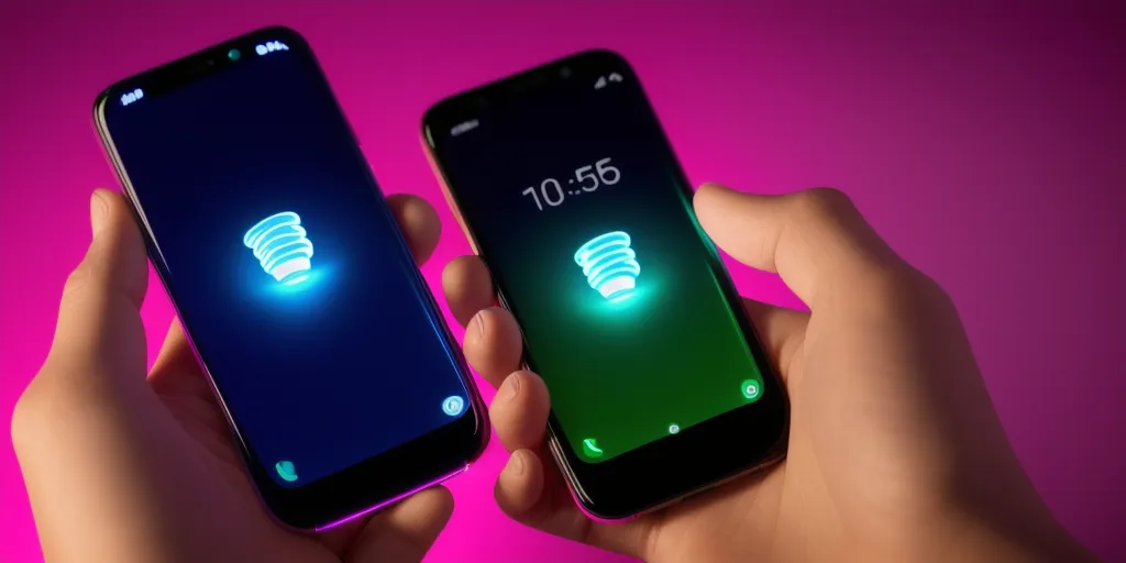 What components are needed to connect led lights to a phone?