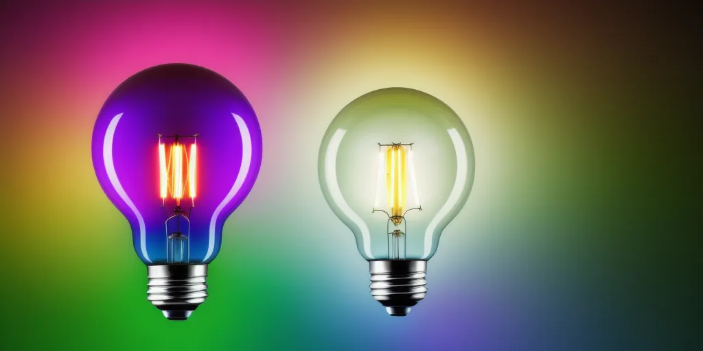 How does the gas inside a light bulb affect its performance?