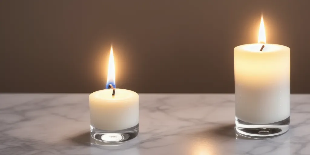 What happens to the wax when a candle is lit?