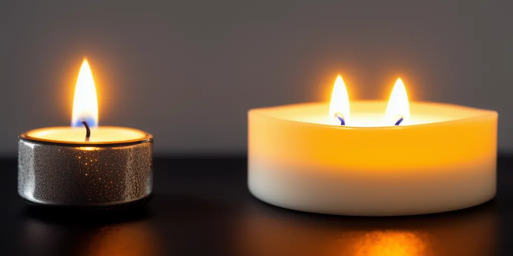 What is the result of burning wax from a candle?