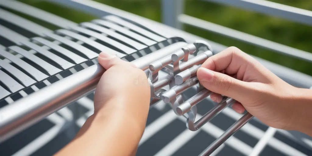 How do you attach clips to an aluminum patio cover?