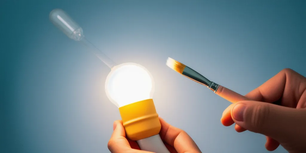 Is it safe to paint a lit light bulb?