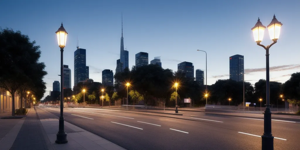 What factors determine the height of a lamp post?